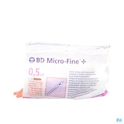 BD MICROFINE+ INS.SPUIT 0,5ML 30G 8,0MM 10 324825