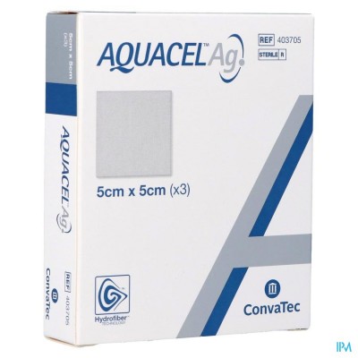 Aquacel Ag Verb Hydrofiber Ster 5x 5cm 3 403705