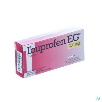 Ibuprofen EG 200 Mg Omhulde Tabl  30 X 200 Mg