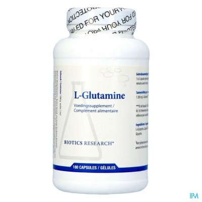 L-GLUTAMINE 500MG BIOTICS CAPS 180